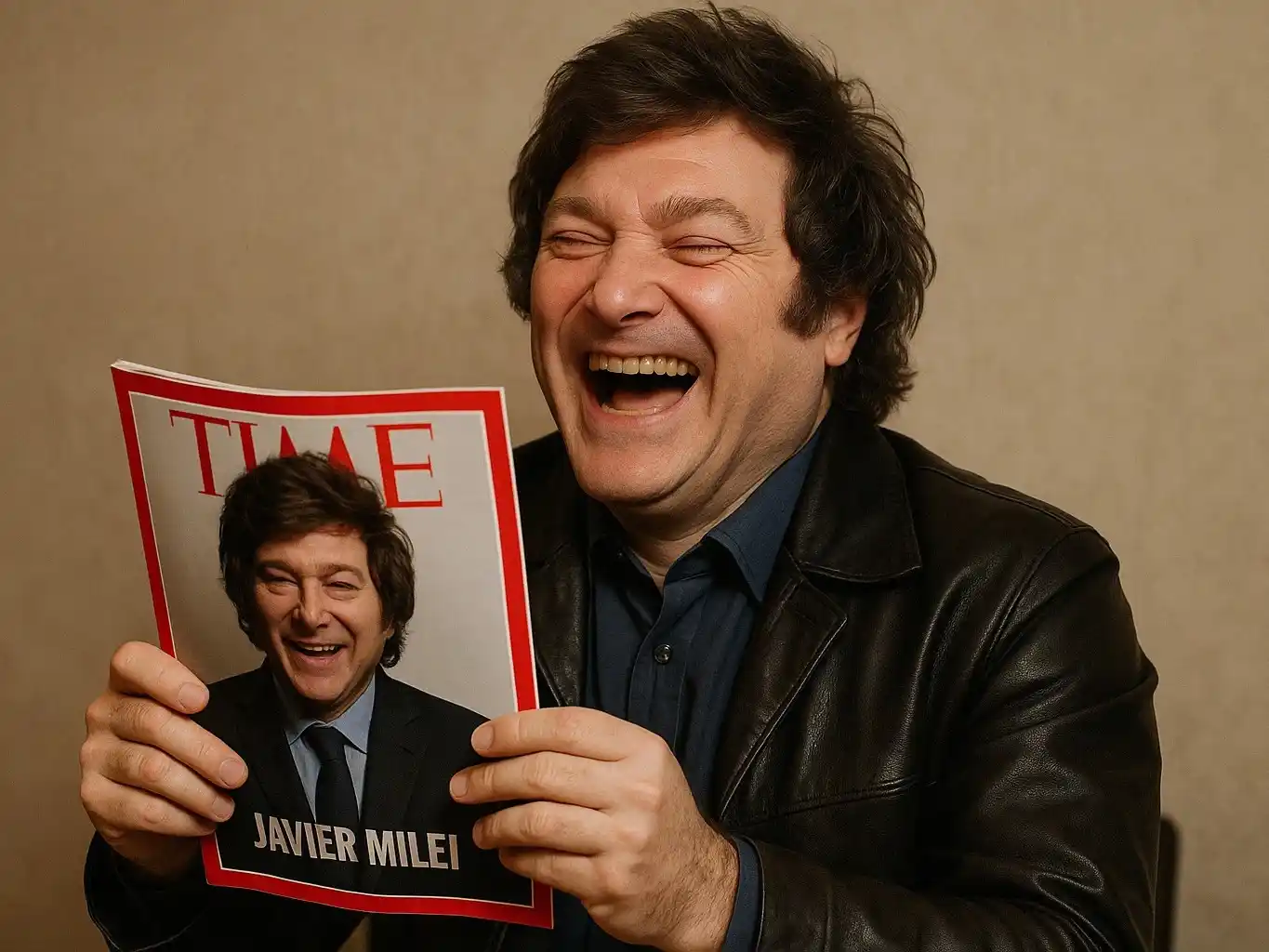 Time eligió a Milei como figura clave del año y él lo compartió con ironía en redes sociales.