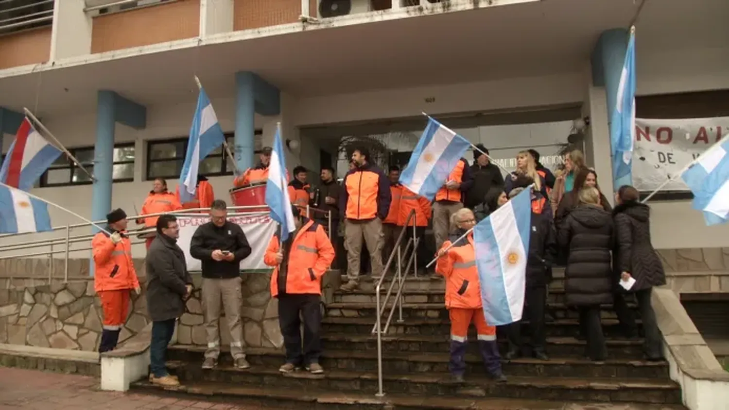 Trabajadores se manifestaron en Entre Ríos para rechazar la disolución de Vialidad Nacional