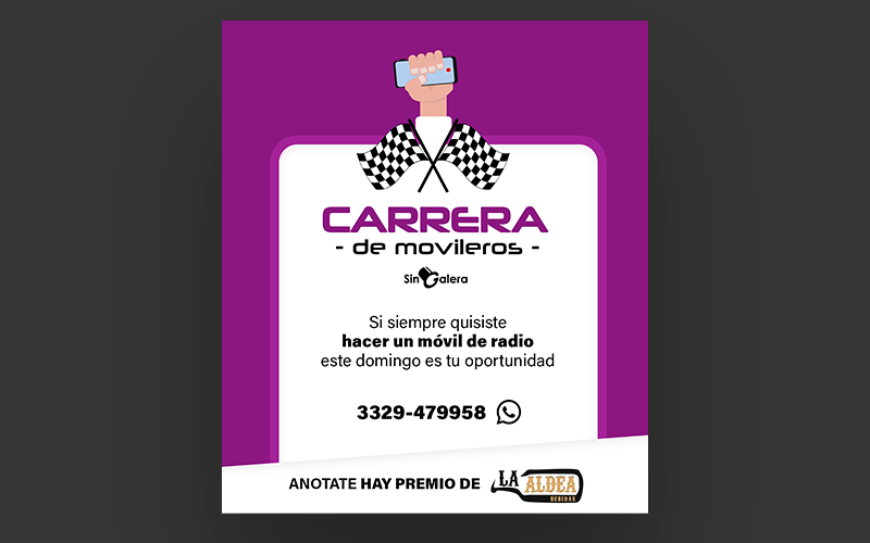 Carrera de movileros: hacé un móvil este domingo electoral y ganá un premio de La Aldea