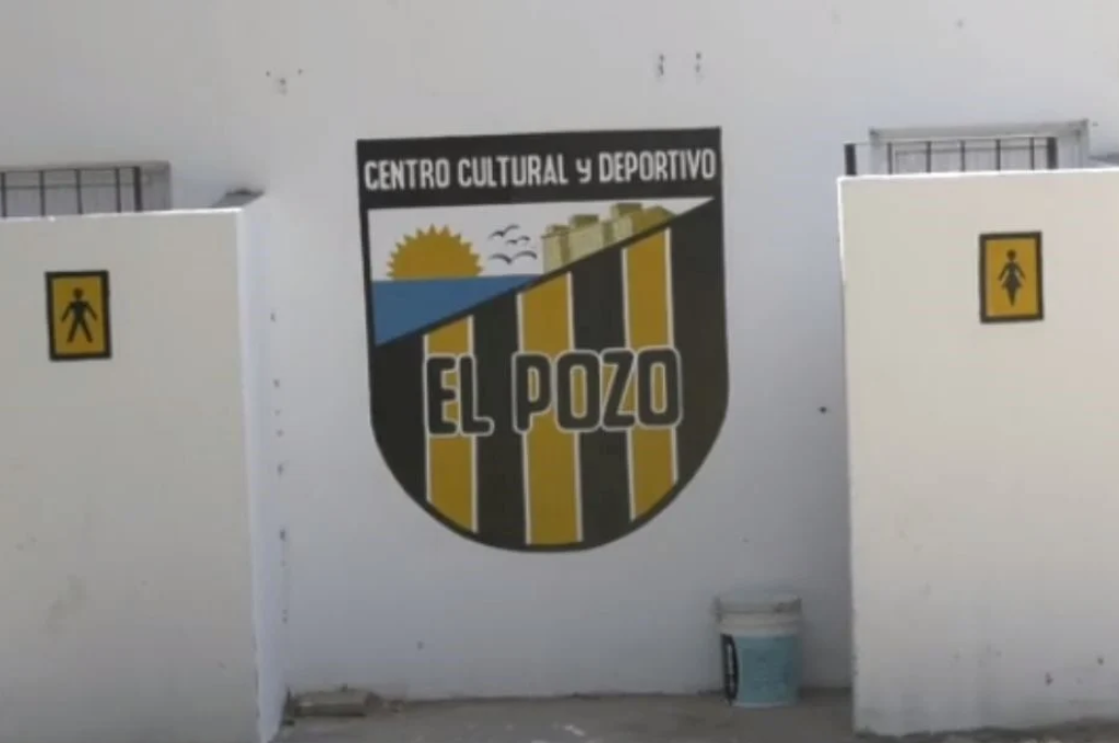 Club El Pozo, ubicado a la vera de la ruta nacional 168.