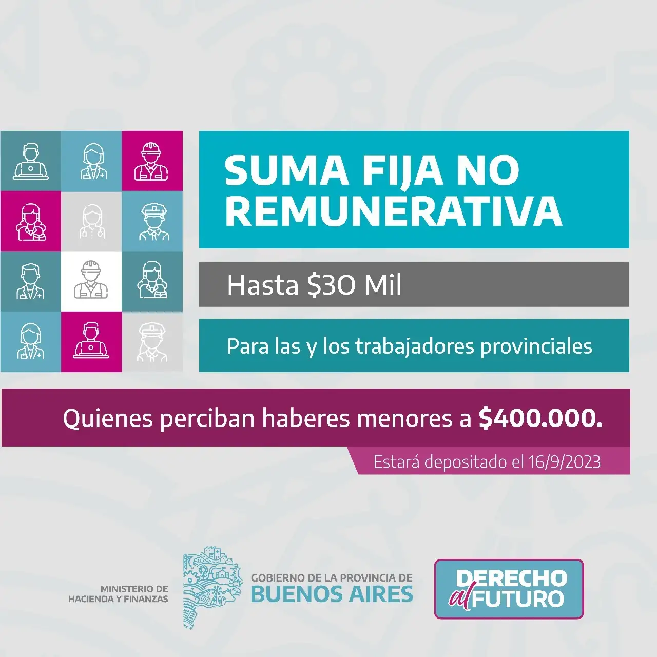 Suma fija para estatales bonaerenses