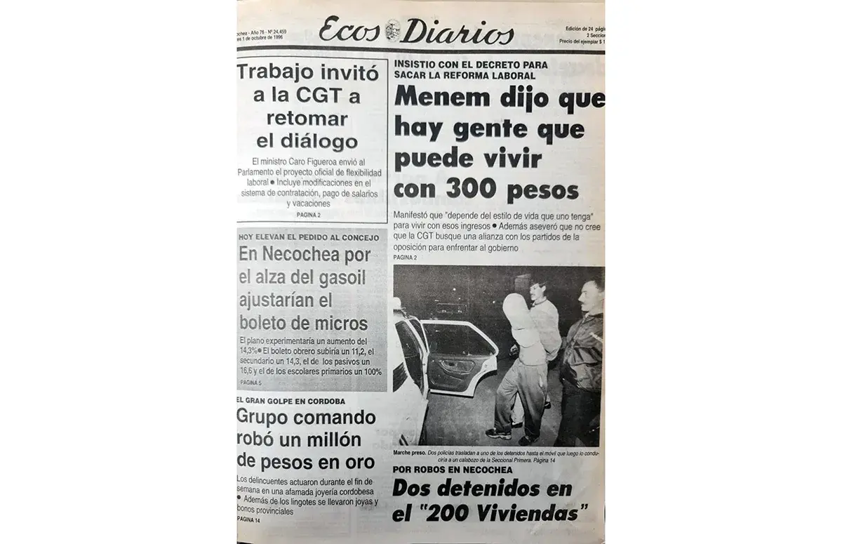 Martes 1º de octubre de 1996