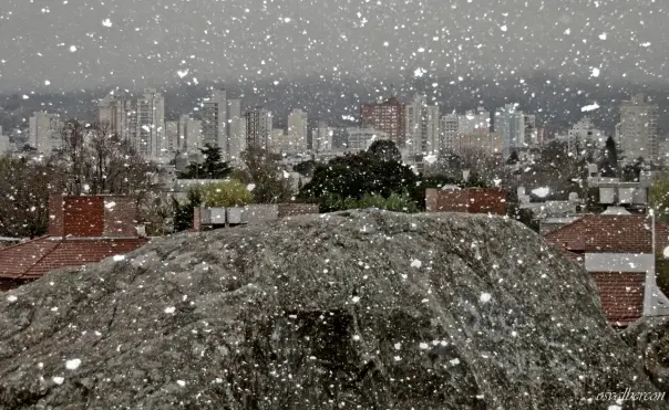 Nevó en Tandil: Las dos fotos más lindas del paisaje