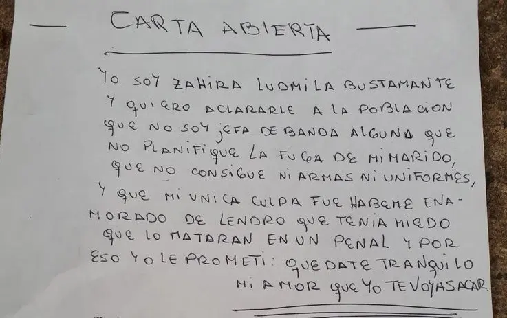 La cabecilla del golpe a la comisaría se defiende: «Mi única culpa fue enamorarme»