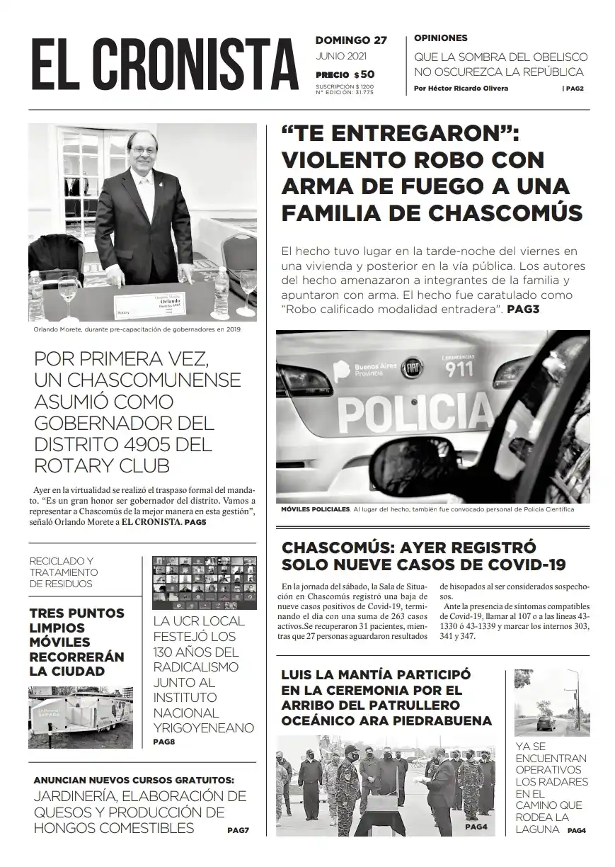 Tapa 27 de junio 2021