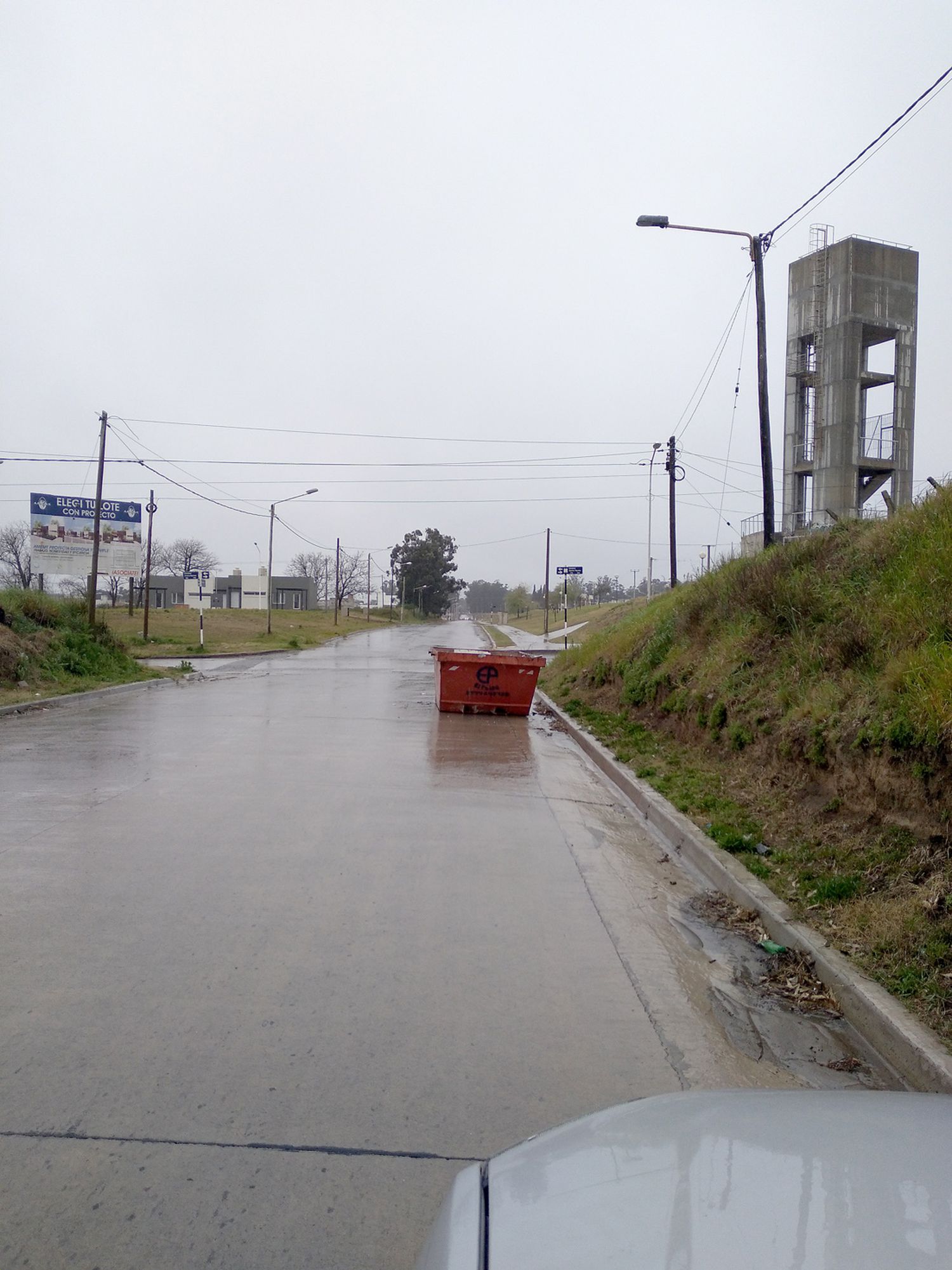 Contenedor mal ubicado