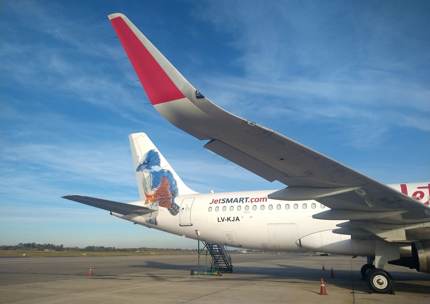 JetSMART Argentina presentó su nuevo Airbus A320 (LV-KJA)