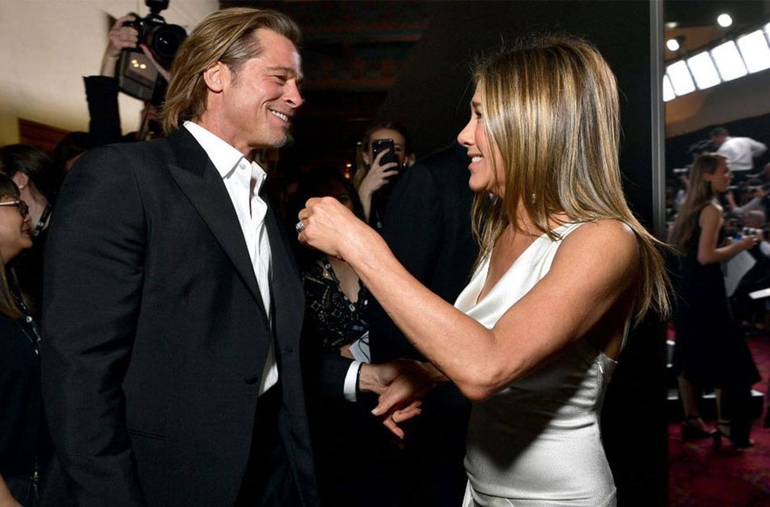 Jennifer Aniston y Brad Pitt se volvieron a encontrar y las redes estallaron