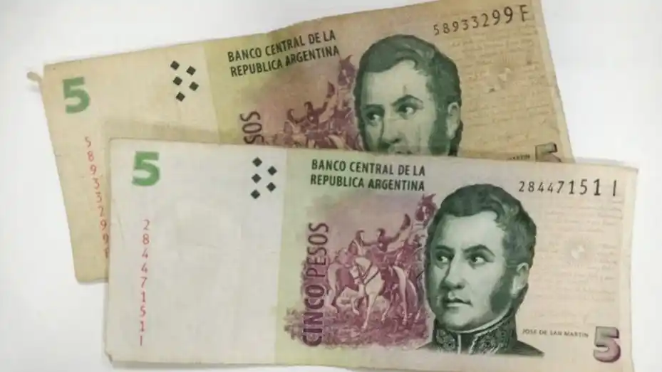 Arranca el canje de billetes de 5 pesos: ¿hasta cuándo se pueden utilizar?