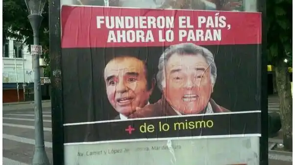 Guerra de afiches en la calle y en Twitter a favor y en contra del paro