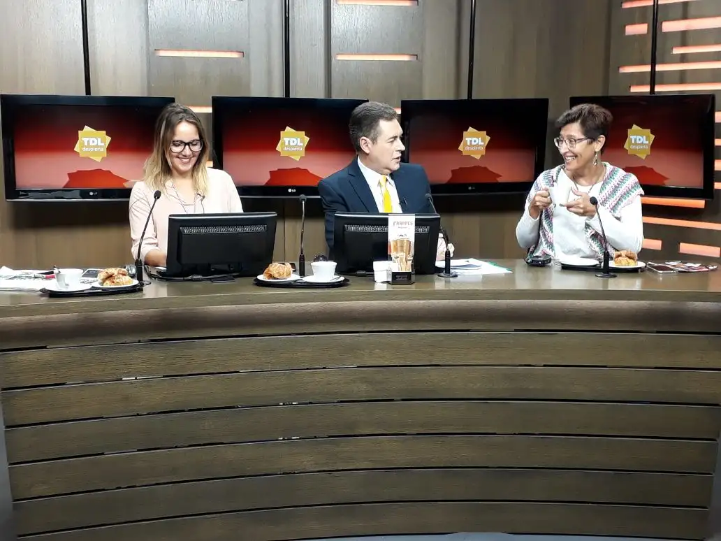 Andrea Rossetti, en el desayuno de "Tandil Despierta"