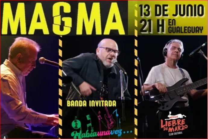 MAGMA regresa a los escenarios de Gualeguay con un show cargado de historia y nuevas voces