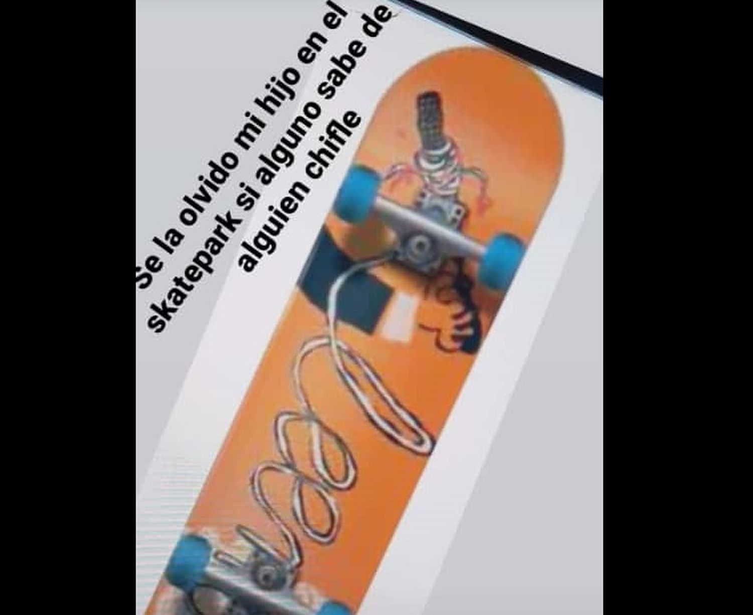 Buscan un skate