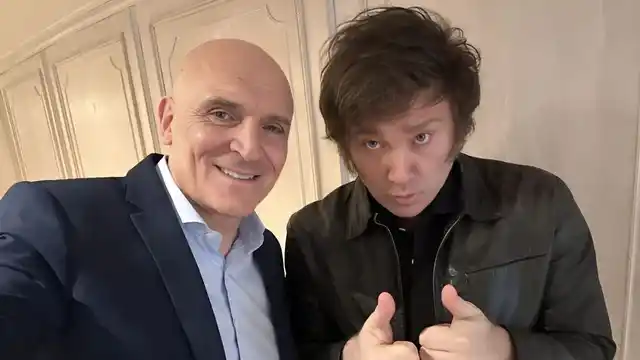 Jose Luis Espert junto a Javier Milei