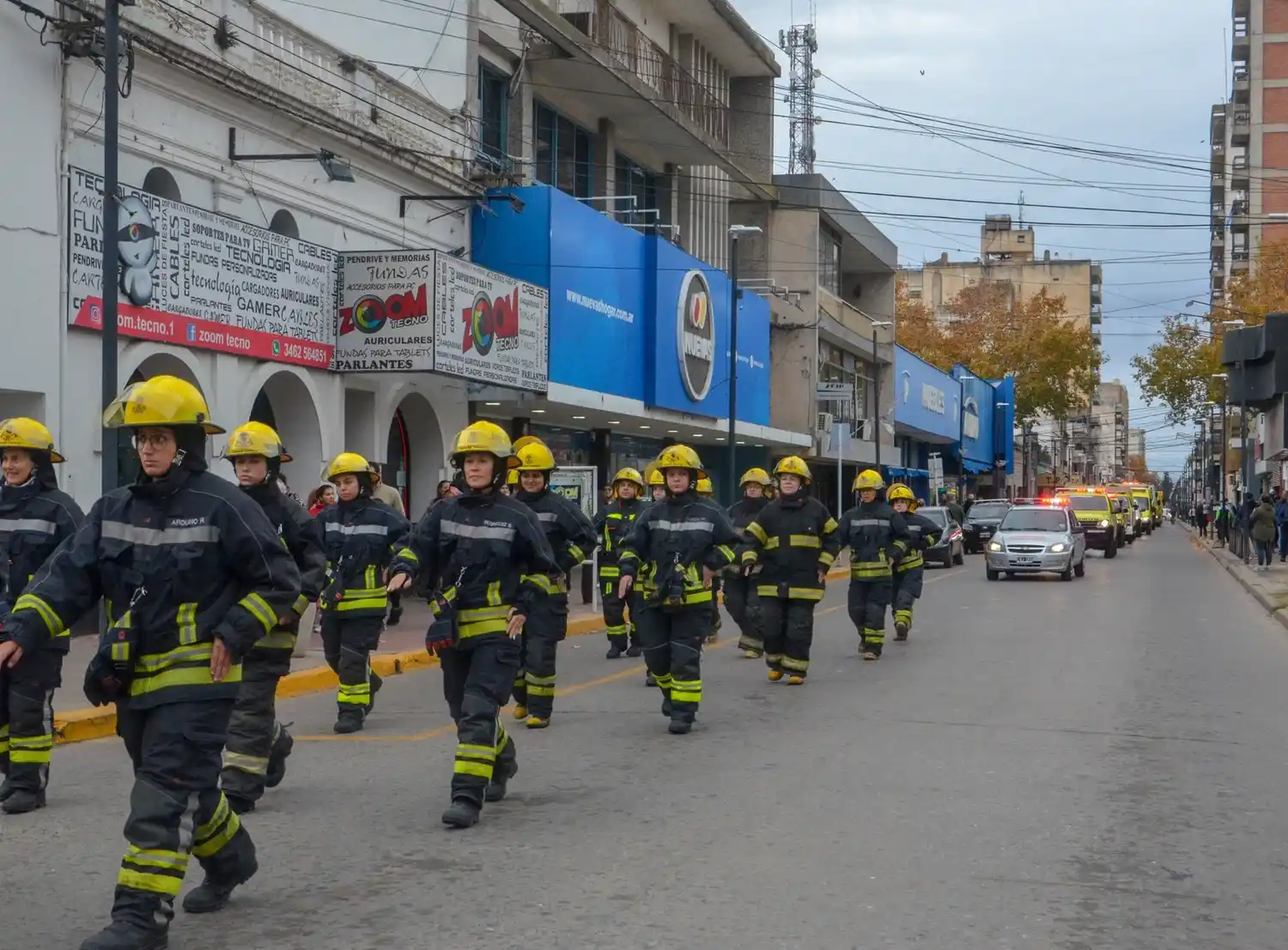 Bomberos caravana