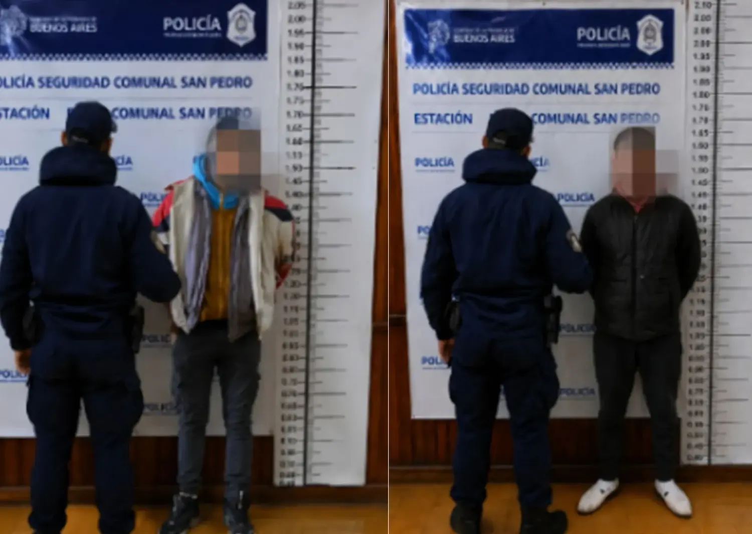 Los sujetos fueron trasladados a la Comisaría.