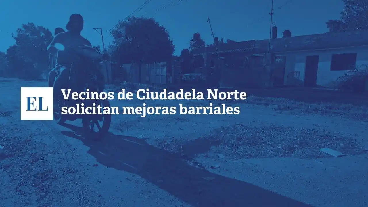 Vecinos de Ciudadela norte solicitan mejoras barriales