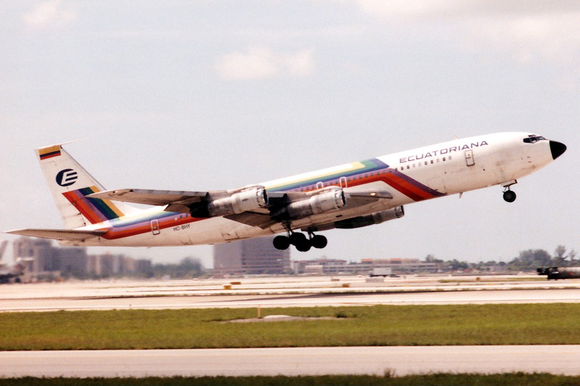 #TBT: Los vuelos de Ecuatoriana de Aviación a Argentina, Chile, Estados Unidos y México en 1987