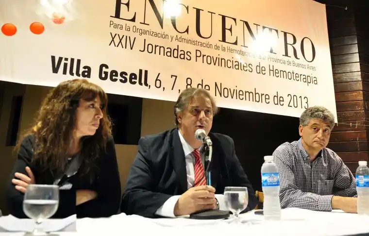 Collia encabezó el XXVII Encuentro de Hemoterapia de la Provincia en Gesell