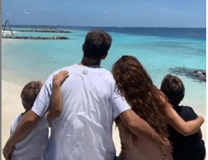 Pique y Shakira muestran constantemente su relación familiar. Foto: instagram