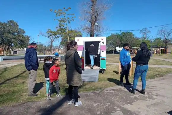 La nueva estación de Rafaela en Acción es la Plaza Eva Perón