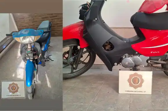 Rafaela: recuperaron dos motocicletas sustraídas en distintos operativos policiales