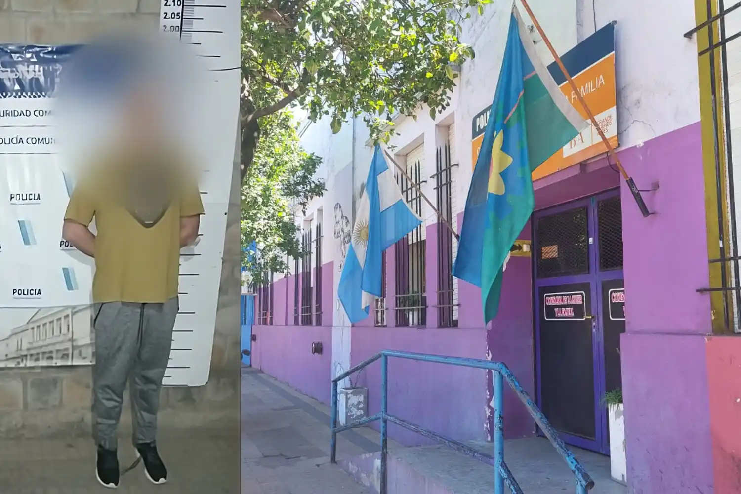 Detenido cuando agredía a sus hijos menores de edad: llegó la policía y se resistió