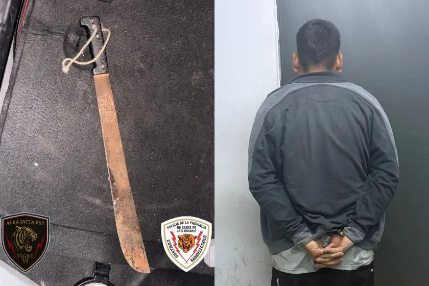 Detenido en zona norte.