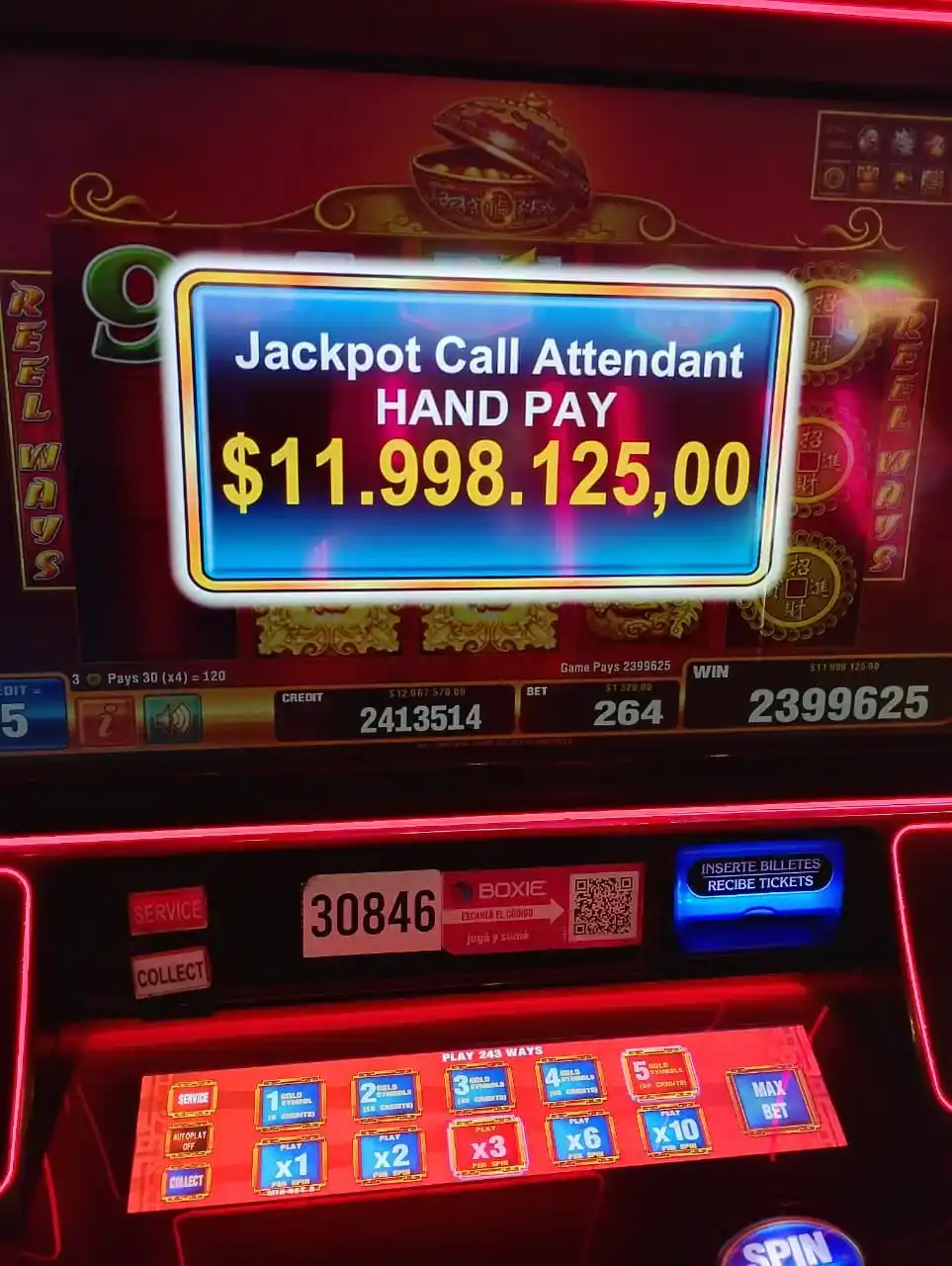 Bingo Golden Palace entregó un nuevo premio millonario de casi $12 millones en Necochea