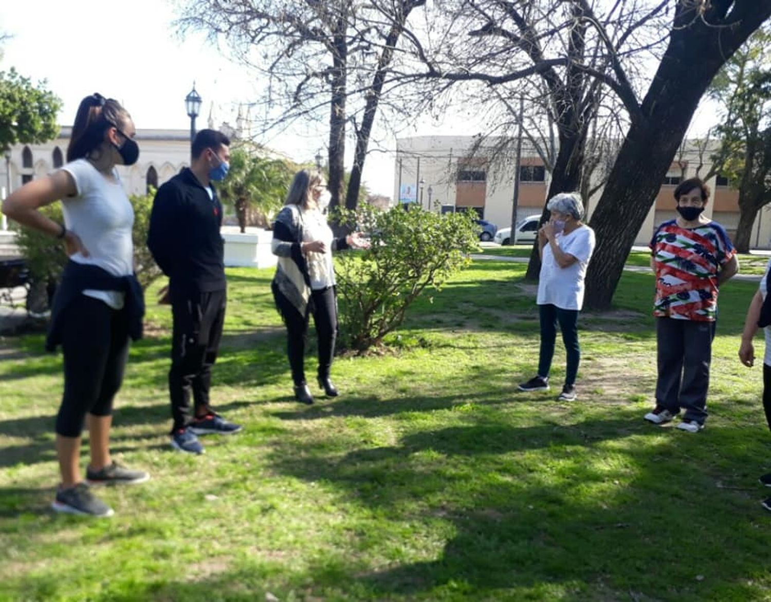 Actividad Física en Plaza San Martín