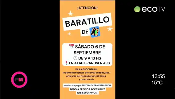 ATAD organiza un nuevo baratillo para el sábado 6
