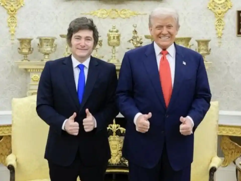 Javier Milei y Donald Trump, durante uno de sus encuentros.