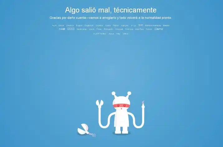 Twitter se cayó a nivel mundial