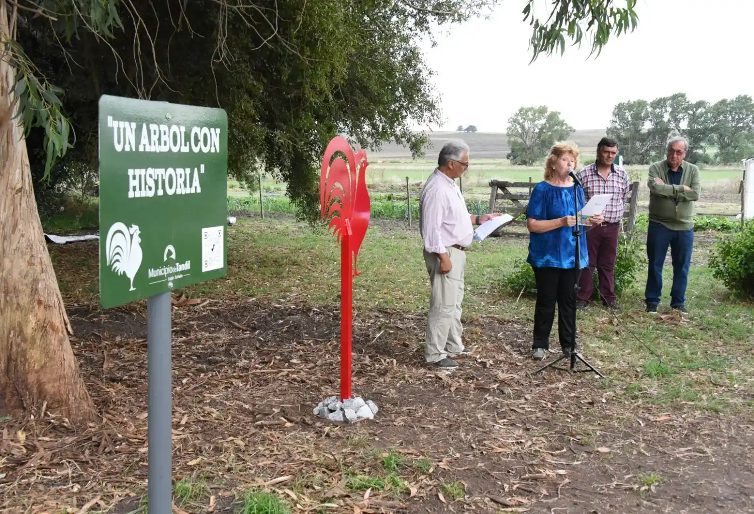 La comunidad presentó material histórico para conocer más sobre el paraje El Gallo y el proyecto agroecológico educativo El Arraigo.