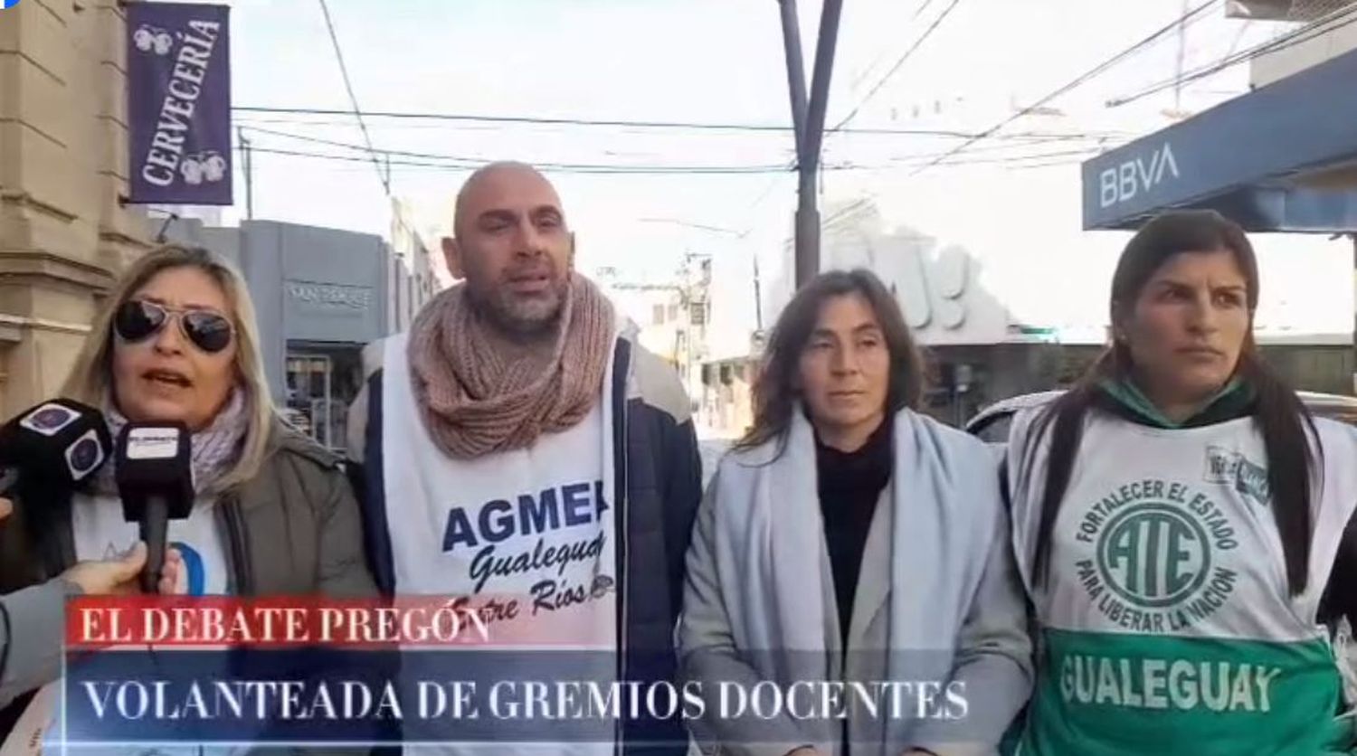 VOLANTEADA DE GREMIOS DOCENTES