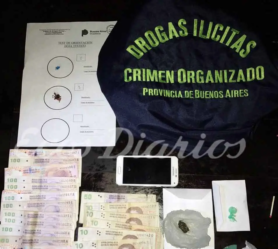 Presa por vender estupefacientes