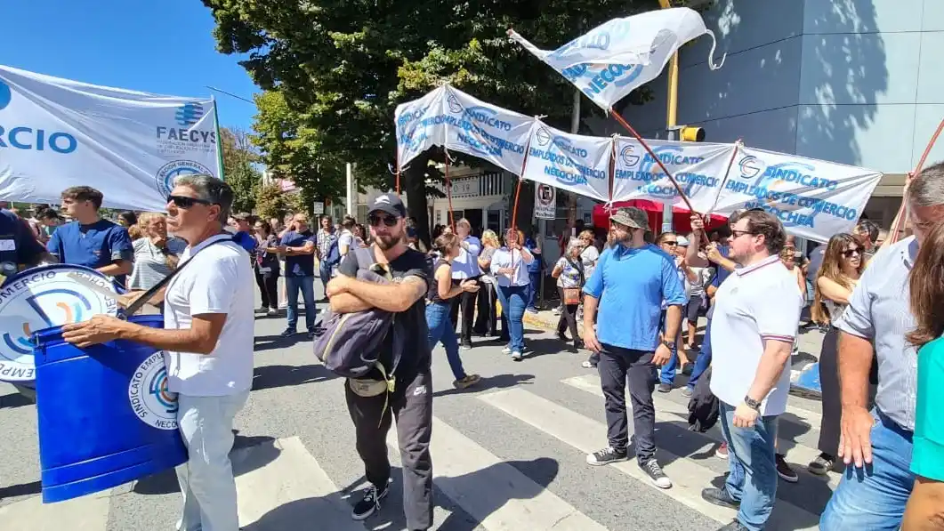 Manifestación empleados de Comercio contra La Reforma Laboral