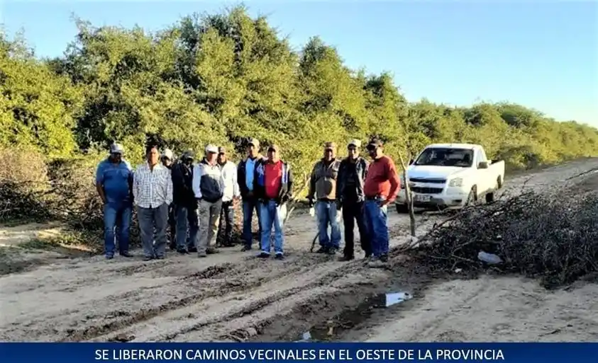 Se levantaron diferentes cortes en caminos vecinales de la provincia