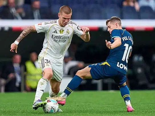 Mastantuono en acción frente a Espanyol.