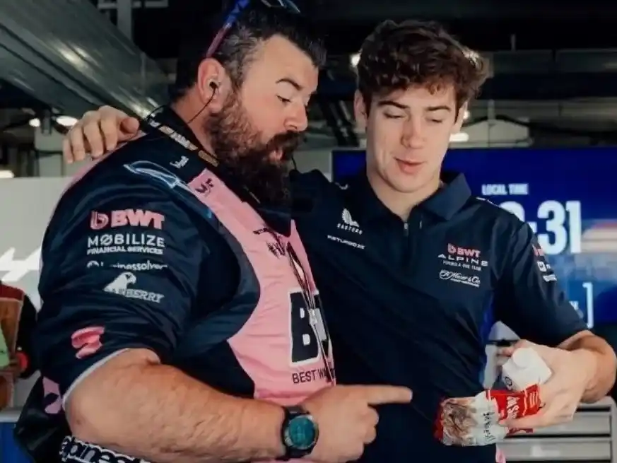 Franco Colapinto perdió a un amigo en Alpine. Foto: Gentileza