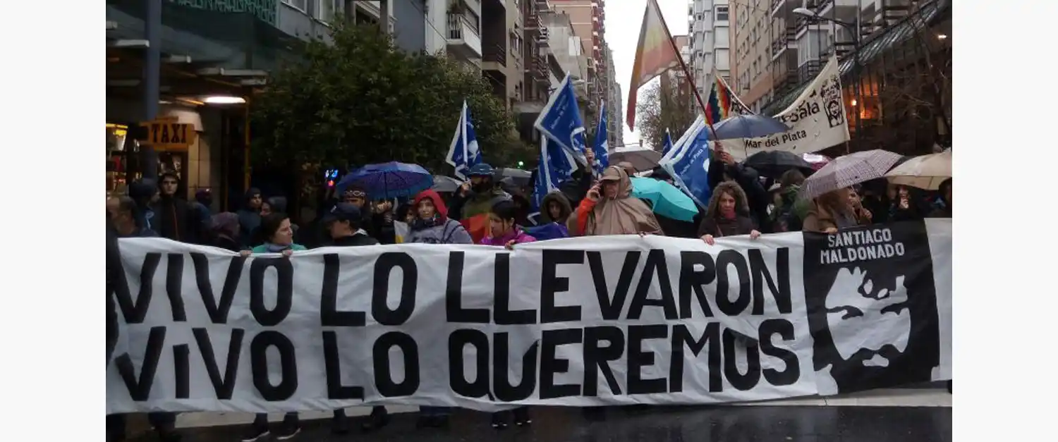 En Mar del Plata se volvió a marchar por Santiago Maldonado