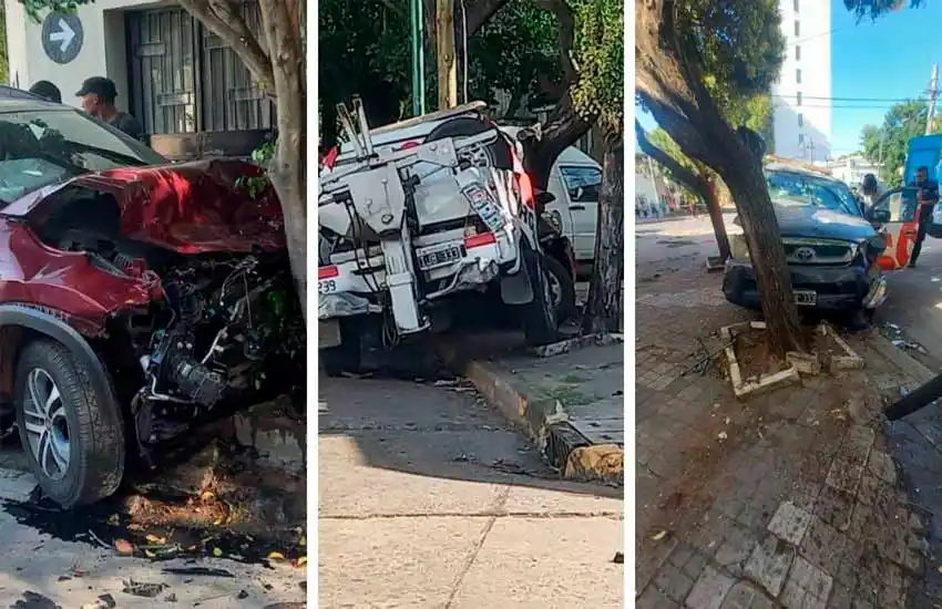 Persecución policial en zona oeste terminó en impactante choque: un herido grave