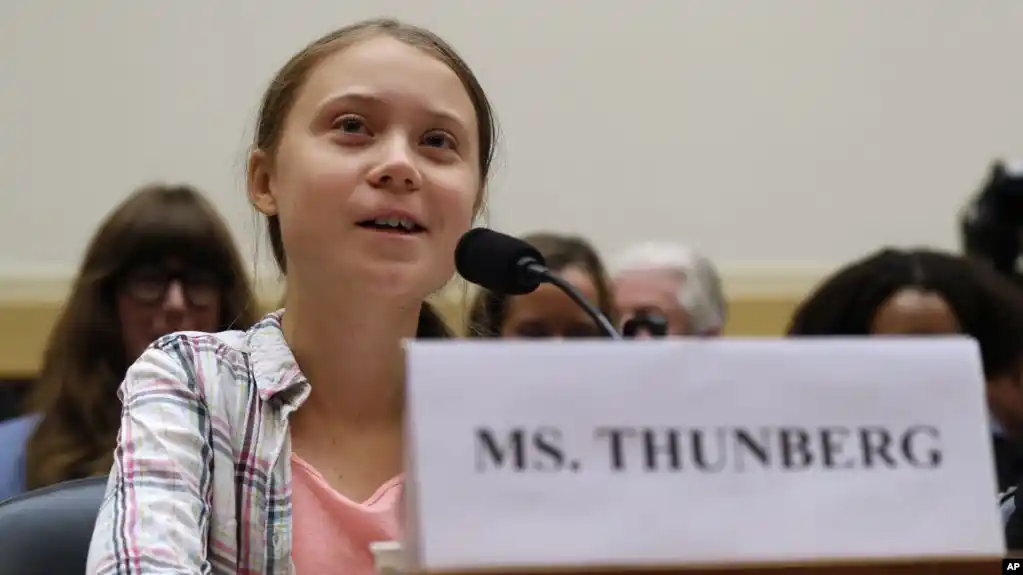 Cumbre climática: Greta Thunberg habló a legisladores en Washington para exigirles una mayor acción para combatir el cambio climático