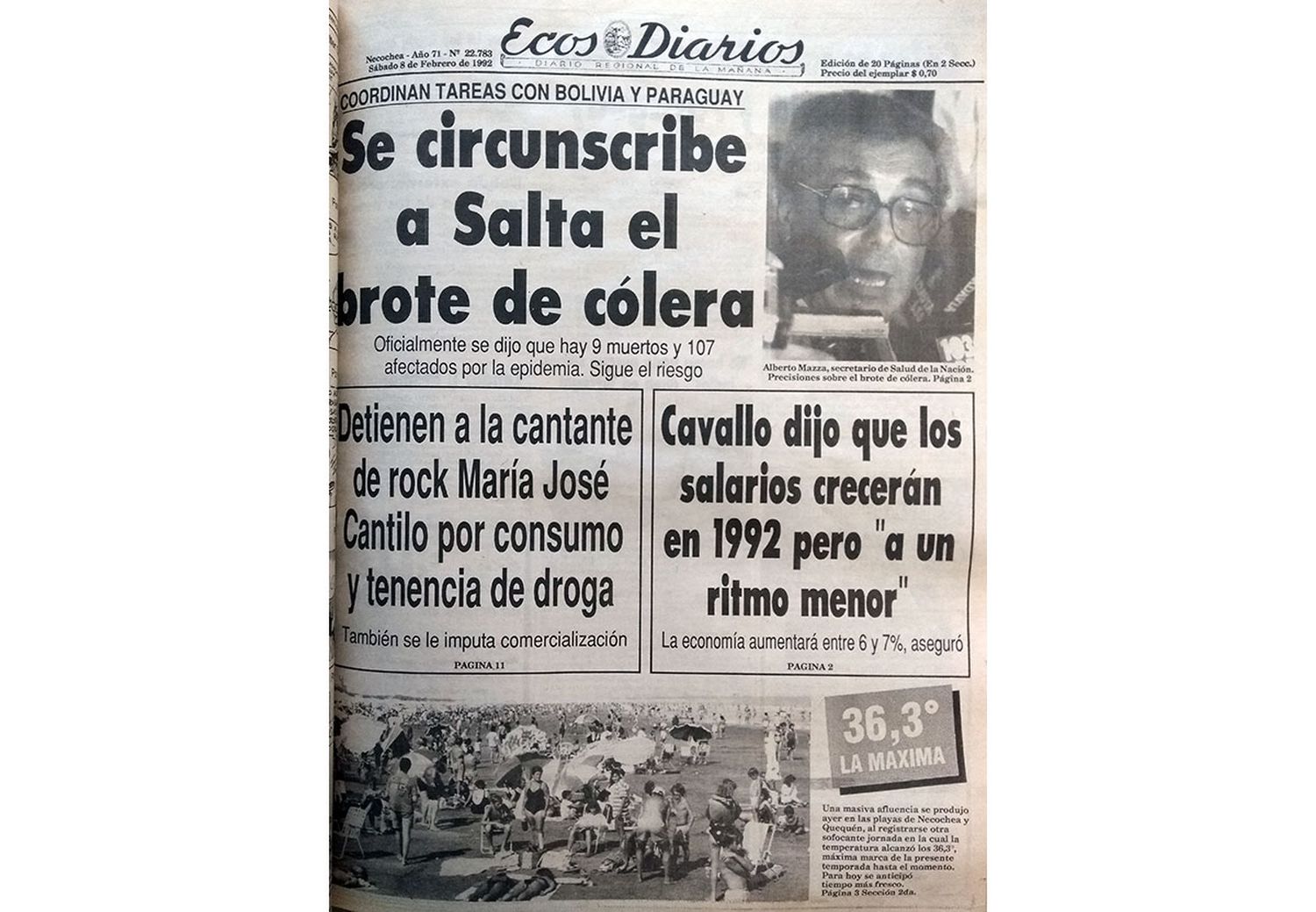 Sábado 8 de febrero de 1992