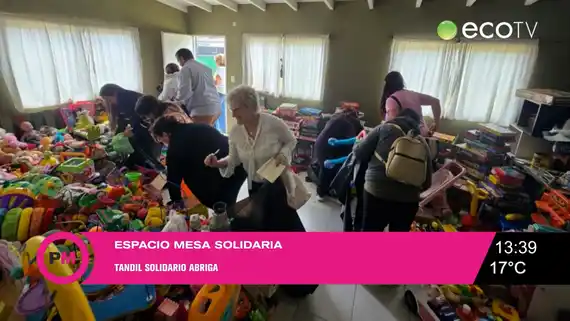 Mesa Solidaria: está en marcha el Tandil Solidario Abriga Fiestas