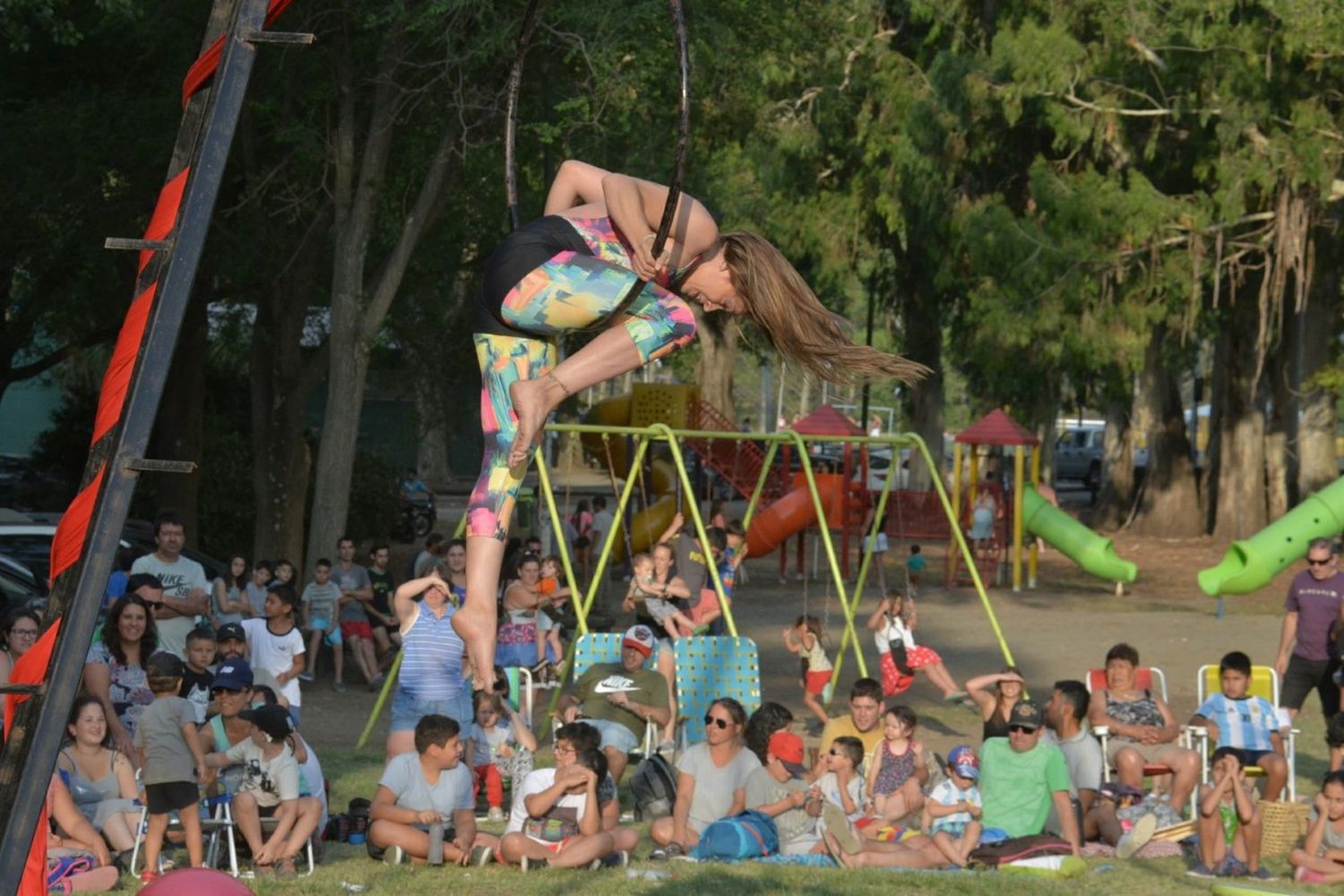 Decenas de familias disfrutaron de Plaza Circo