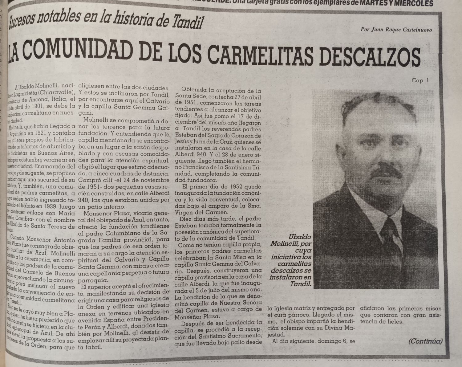La comunidad de los carmelitas descalzos