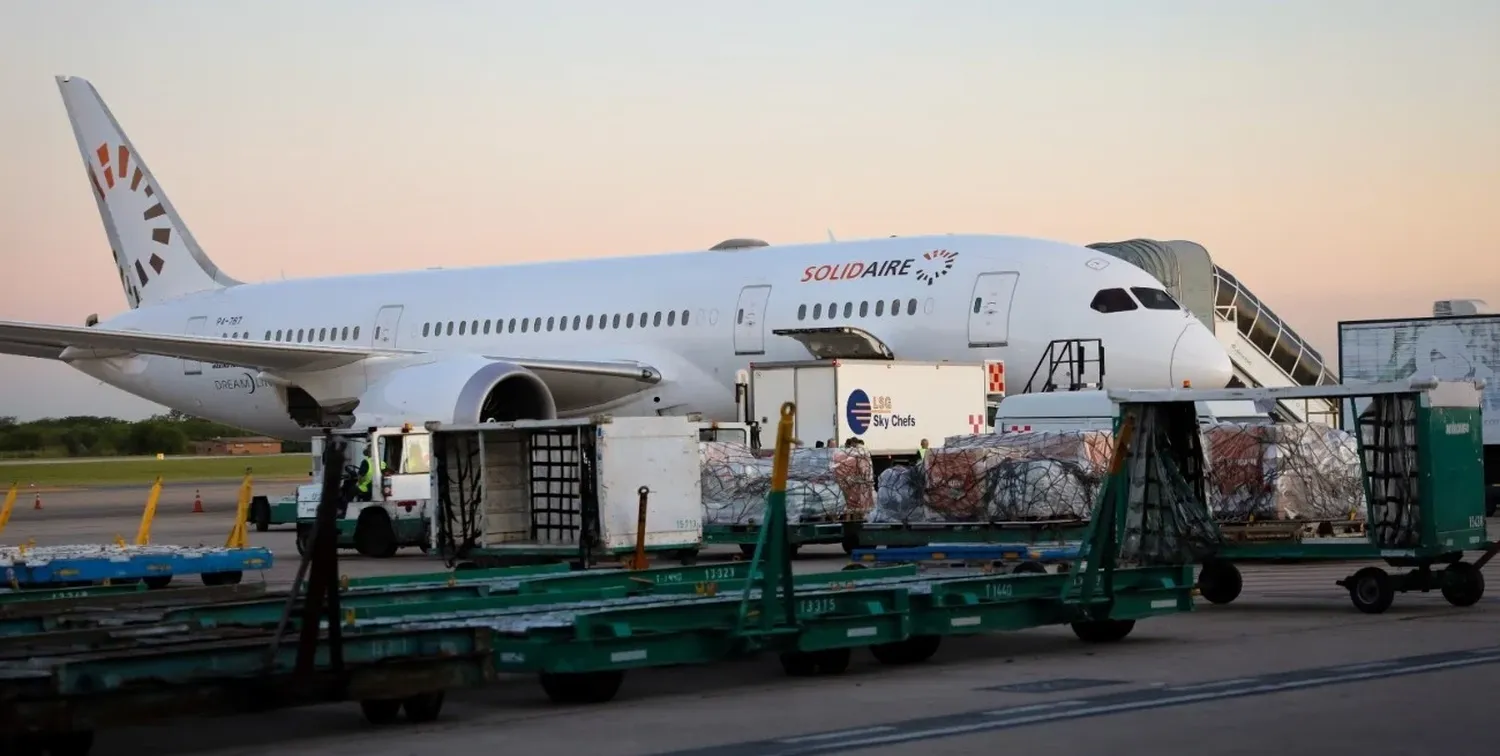 Ayuda humanitaria a Medio Oriente desde Cancillería Argentina.