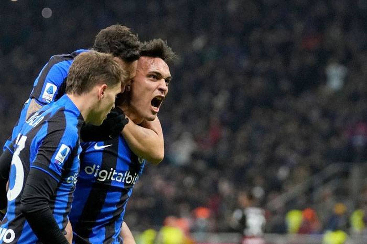 Lautaro Martínez le dio el triunfo al Inter en el derby frente al Milan