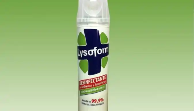 Prohíben la venta de desinfectante de ambientes Lysoform